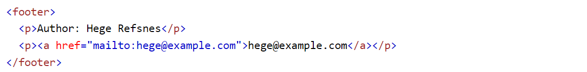 footer example